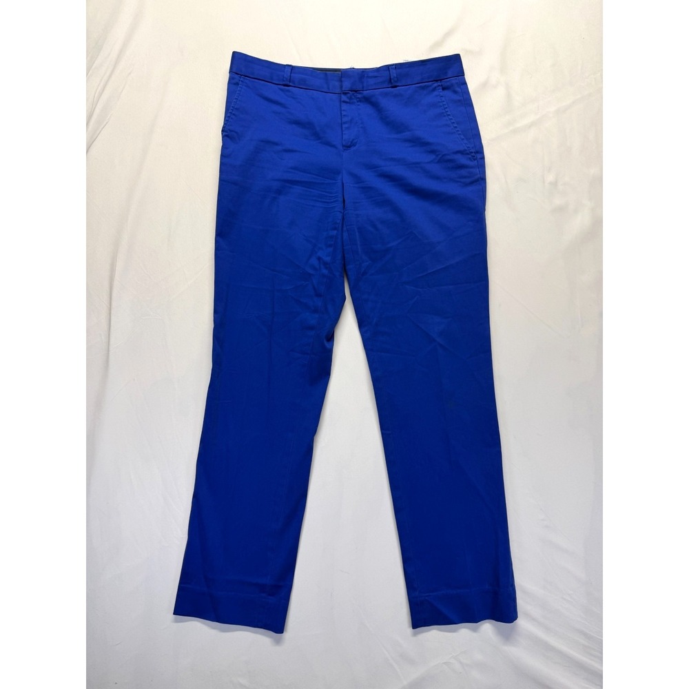 Banana Republic Ryan Dress Pants‎ Womens 8 Cobalt Blue Stretch Business Formal